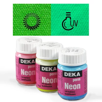 Farba na textílie Deka Perm Neon 25 ml - 64 zelená