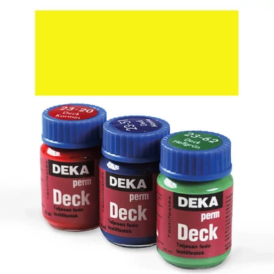 Nepriehľadná textilná farba na tmavé textílie Deka Perm Deck - 04 citrón