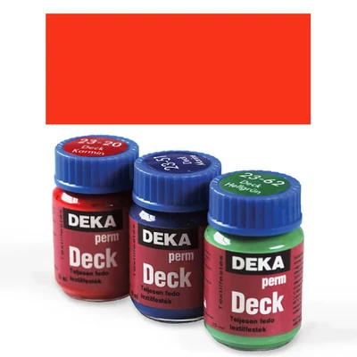 Nepriehľadná textilná farba na tmavé textílie Deka Perm Deck - 17 šarlátová červená