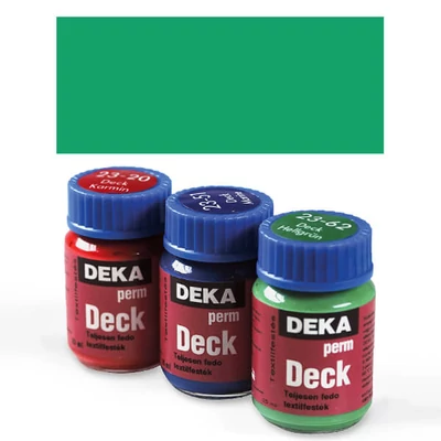 Nepriehľadná textilná farba na tmavé textílie Deka Perm Deck - 64 zelená