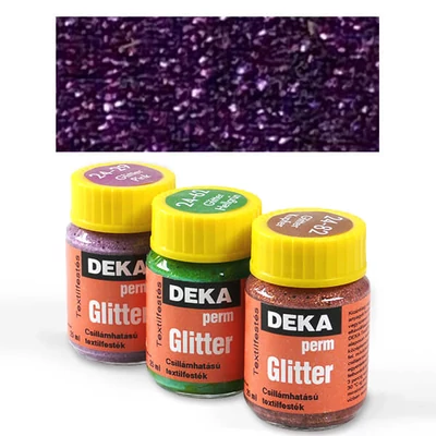 Trblietavá farba na textil Deka Perm Glitter 25 ml - 39 viola
