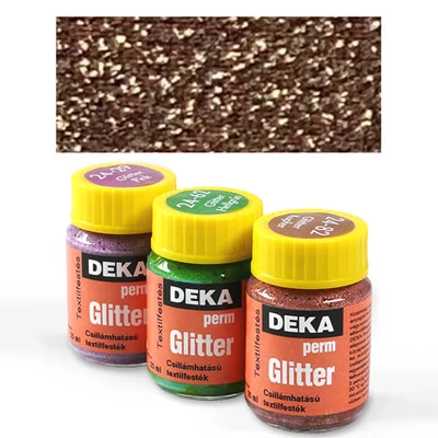 Trblietavá farba na textil Deka Perm Glitter 25 ml - 82 medená