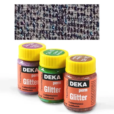 Trblietavá farba na textil Deka Perm Glitter 25 ml - 98 konfety