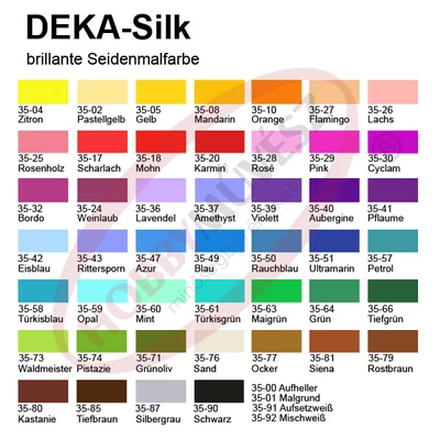 Farba na hodváb Deka Silk 50 ml - v rôznych farbách