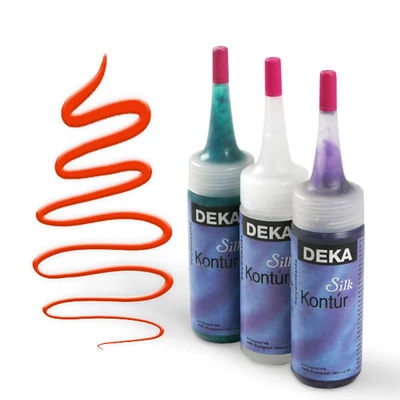 Kontúra na hodváb Deka Silk 30 ml - 15 červená
