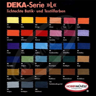 Batikovacia farba Deka 10 g - v rôznych farbách