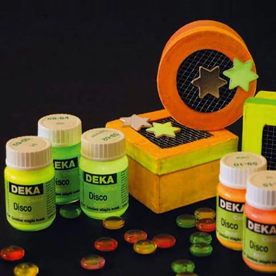 Farba svietiaca v tme Deka Color Disco - v rôznych farbách