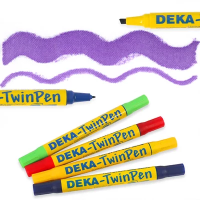 Obojstranná fixka na textil Deka TwinPen - 39 viola