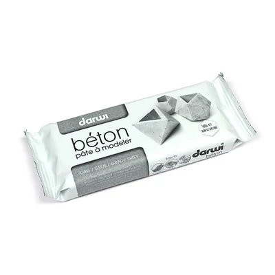 Plastelína schnúca na vzduchu Darwi Beton, 500 g - šedá
