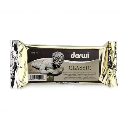 Plastelína schnúca na vzduchu Darwi Classic, 500 g - biela