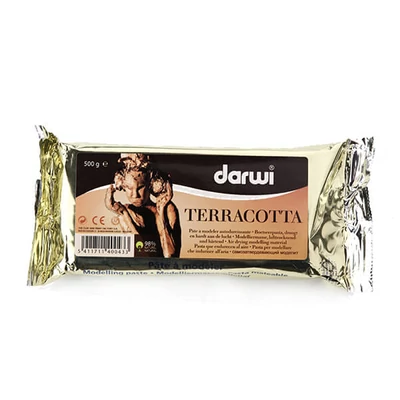 Plastelína schnúca na vzduchu Darwi Terracotta, 500 g - terakota