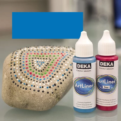 Univerzálna 3D farba Deka Art Liner, 30 ml - modrá