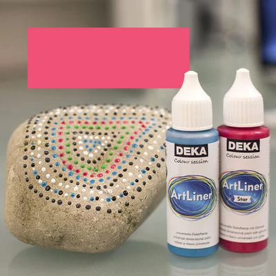 Univerzálna 3D farba Deka Art Liner, 30 ml - ružová