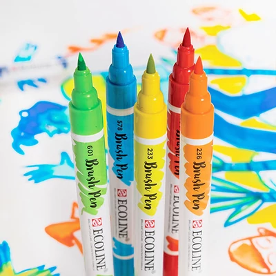 Akvarelový popisovač Talens Ecoline Brush Pen - v rôznych farbách
