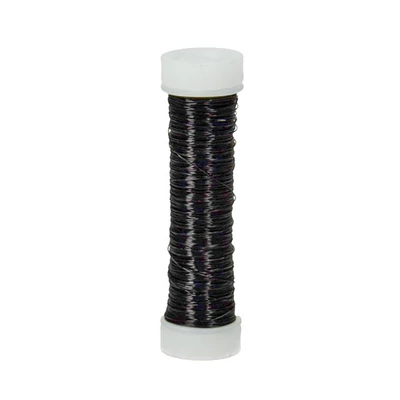 Šperkársky drôt, 0,3 mm, 25 m - metalický čierny