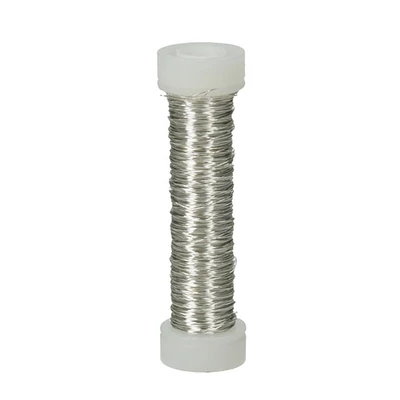 Šperkársky drôt, 0,3 mm, 25 m - metalická strieborná