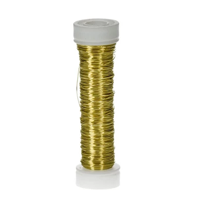 Šperkársky drôt, 0,18 mm, 25 m - metalický zlatý