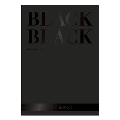 Čierny skicár Fabriano Black, 300 g - 24x32 cm, 20 listov