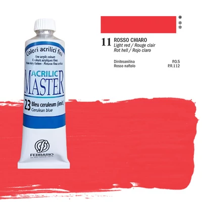 Akrylová farba Ferrario Master, 60 ml - 11, light red