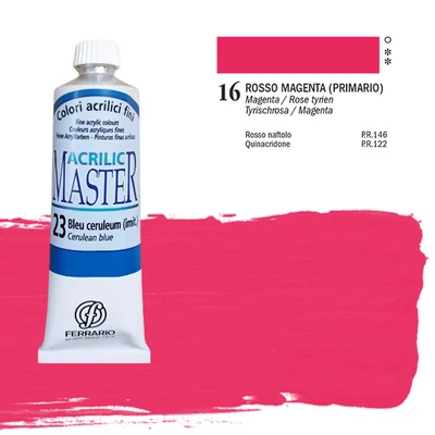 Akrylová farba Ferrario Master, 60 ml - 16, tyrian rose