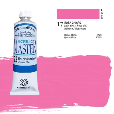 Akrylová farba Ferrario Master, 60 ml - 17, light pink
