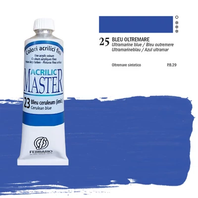 Akrylová farba Ferrario Master, 60 ml - 25, ultramarine blue
