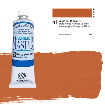 Akrylová farba Ferrario Master, 60 ml - 41, mars orange