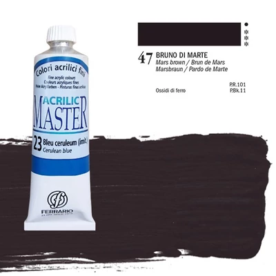 Akrylová farba Ferrario Master, 60 ml - 47, mars brown