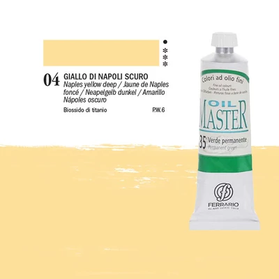 Olejová farba Ferrario Master, 60 ml - 04, naples yellow deep