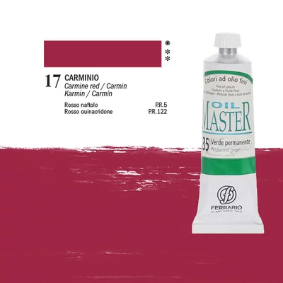 Olejová farba Ferrario Master, 60 ml - 17, carmine red
