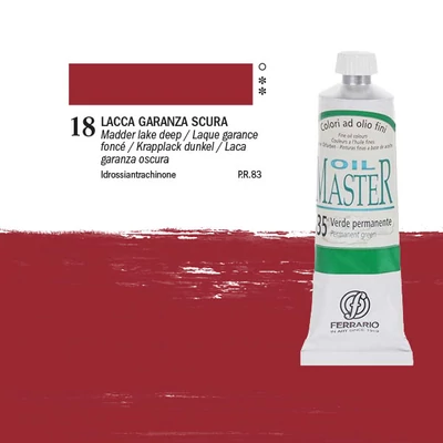 Ferrario Master olejová farba, 60 ml - 18, madder lake deep