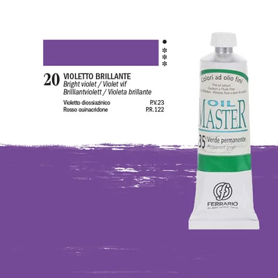 Olejová farba Ferrario Master, 60 ml - 20, bright violet