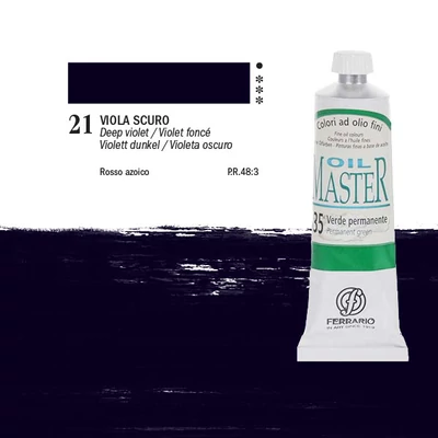 Olejová farba Ferrario Master, 60 ml - 21, deep violet