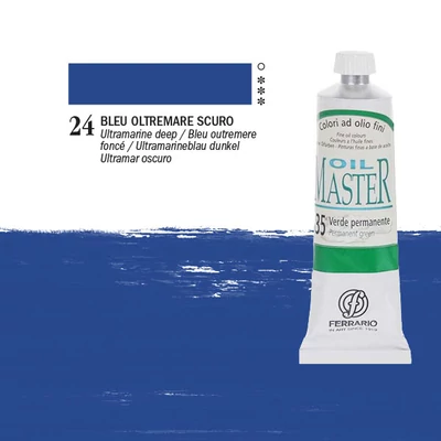 Olejová farba Ferrario Master, 60 ml - 24, ultramarine deep