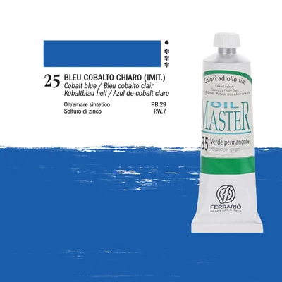 Olejová farba Ferrario Master, 60 ml - 25, cobalt blue