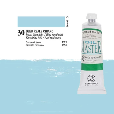 Olejová farba Ferrario Master, 60 ml - 30, royal blue light