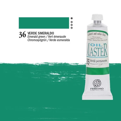 Olejová farba Ferrario Master, 60 ml - 36, emerald green
