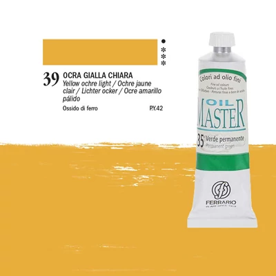 Olejová farba Ferrario Master, 60 ml - 39, yellow ochre light