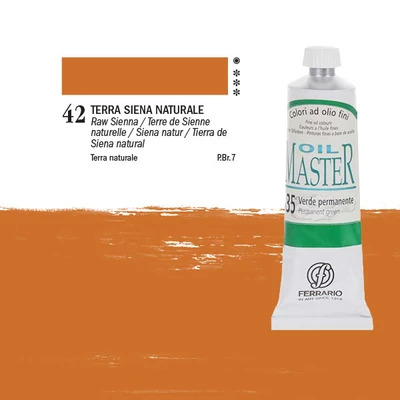 Olejová farba Ferrario Master, 60 ml - 42, raw sienna