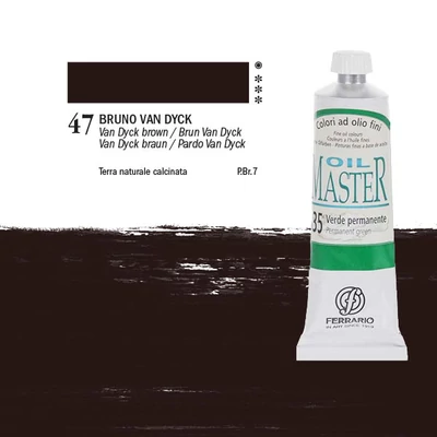 Olejová farba Ferrario Master, 60 ml - 47, vandyck brown