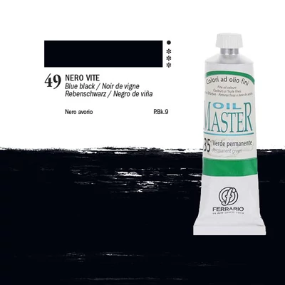 Olejová farba Ferrario Master, 60 ml - 49, blue black