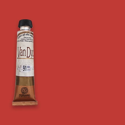 Olejová farba Ferrario Van Dyck, 20 ml - 30, vermilion deep
