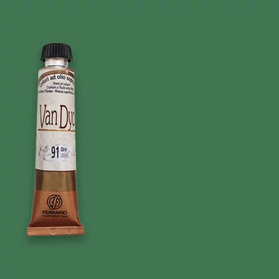 Olejová farba Ferrario Van Dyck, 20 ml - 66, zinc green deep