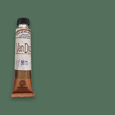 Olejová farba Ferrario Van Dyck, 20 ml - 70, green earth