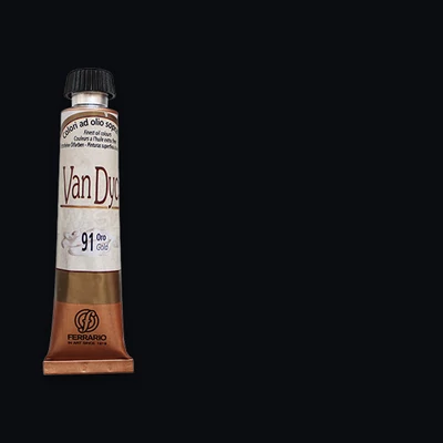 Olejová farba Ferrario Van Dyck, 20 ml - 72, ivory black