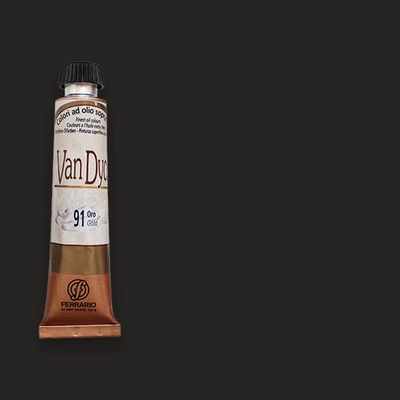 Olejová farba Ferrario Van Dyck, 20 ml - 75, vandyck brown
