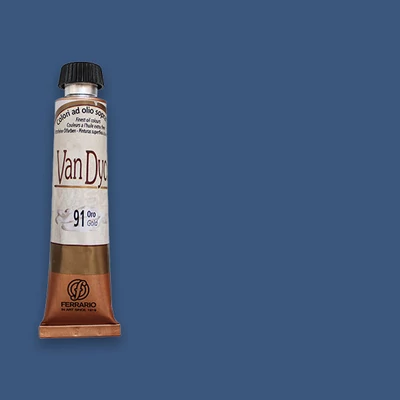 Olejová farba Ferrario Van Dyck, 20 ml - 85, cyan blue