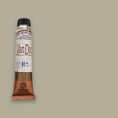 Olejová farba Ferrario Van Dyck, 20 ml - 90, silver