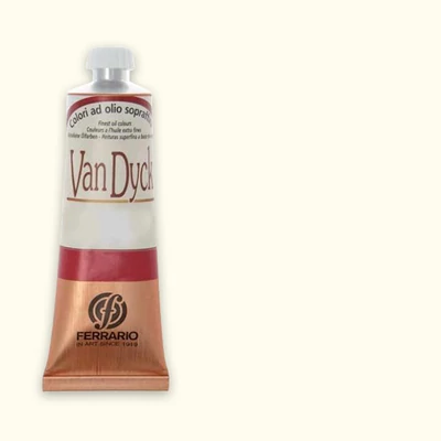 Olejová farba Ferrario Van Dyck, 60 ml - 03, titanium white