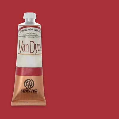 Olejová farba Ferrario Van Dyck, 60 ml - 28, cadmium red deep